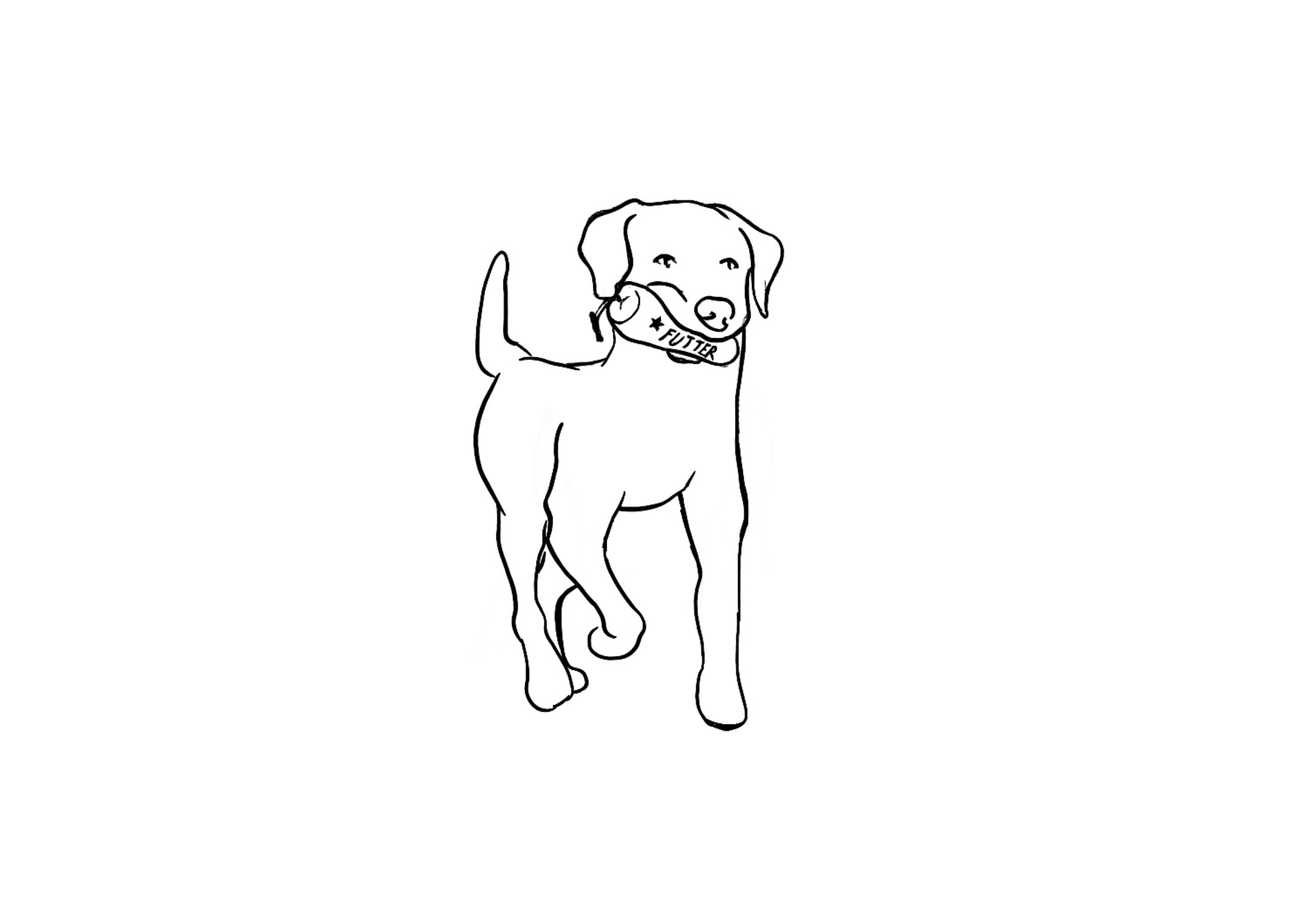 Louzita Illustration Hund